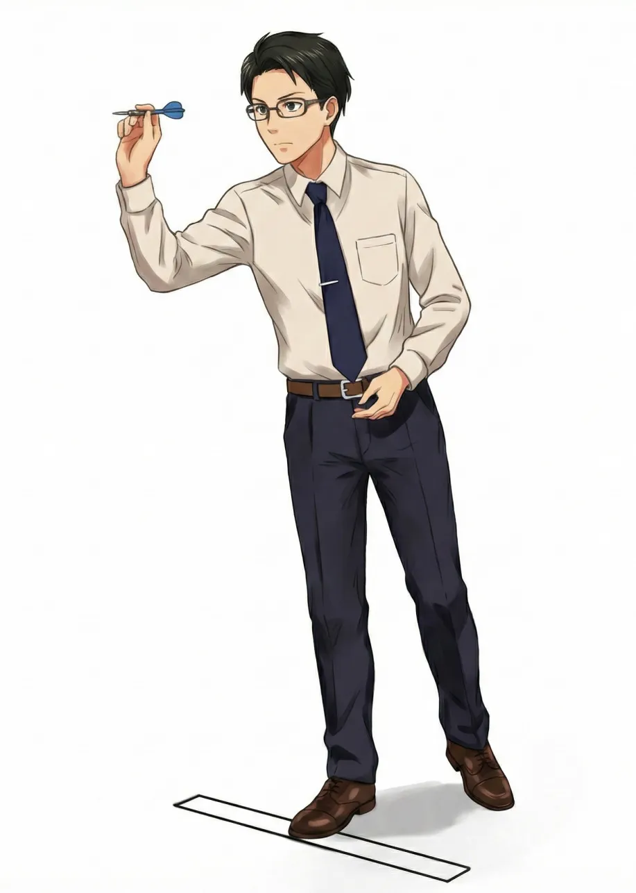 ダーツの立ち方・構え方